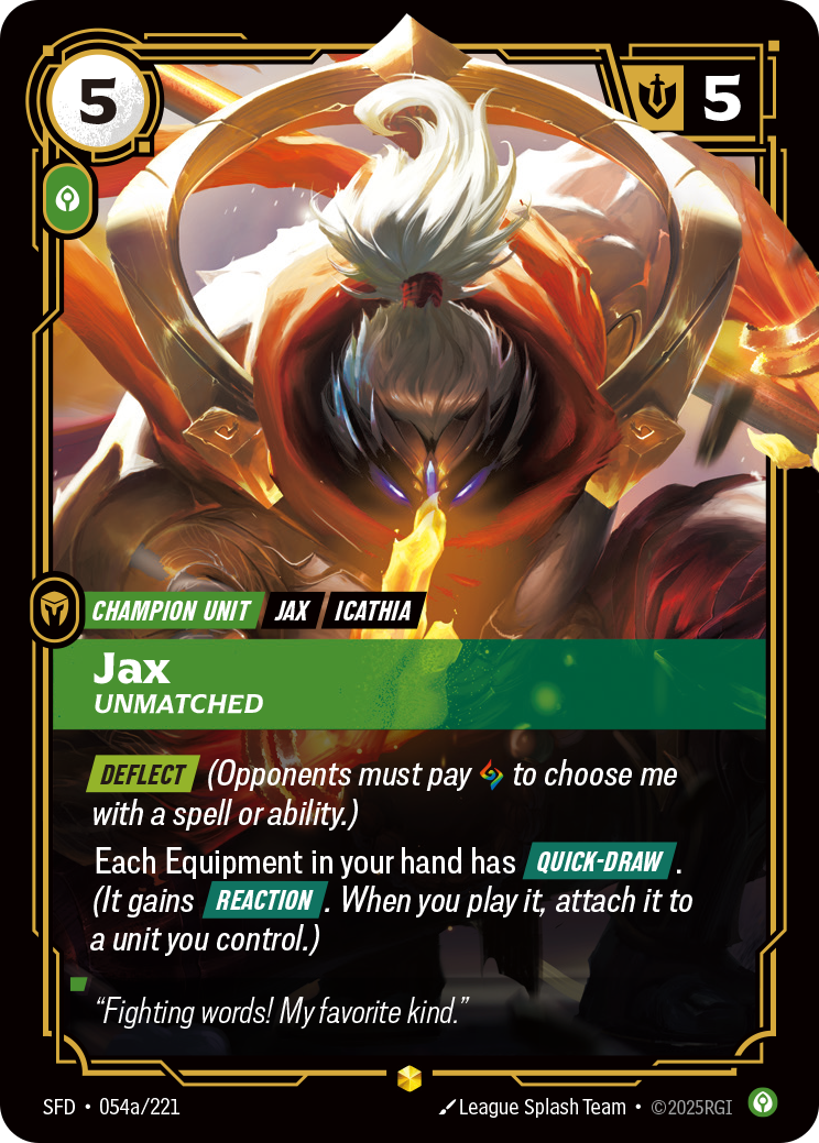 Jax - Unmatched